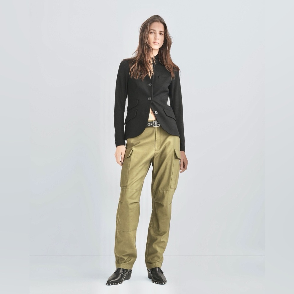 Rag and bone cargo trousers pants khaki army green street urban chic $455 indie